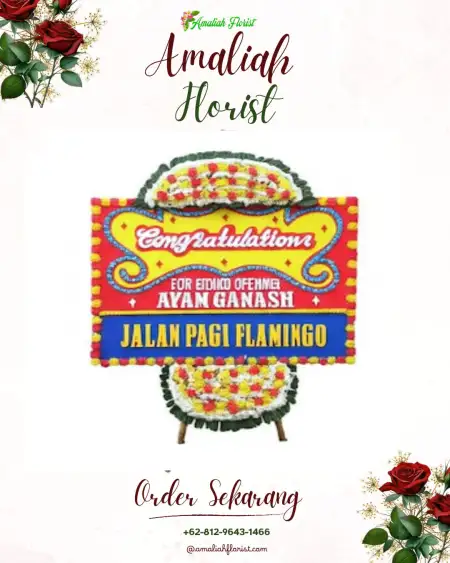 Sewa Papan Bunga Geredug
